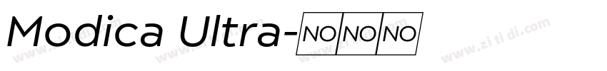 Modica Ultra字体转换